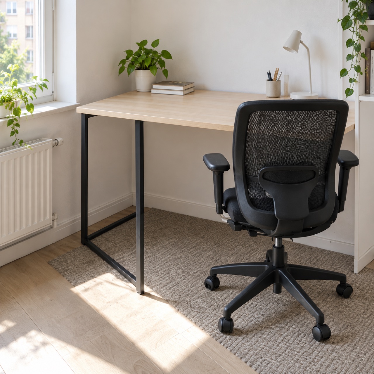 IKEA 书桌 + 人体工学椅 · 照片 1